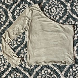 Sage green crop top
